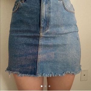 Pacsun demin splice skirt